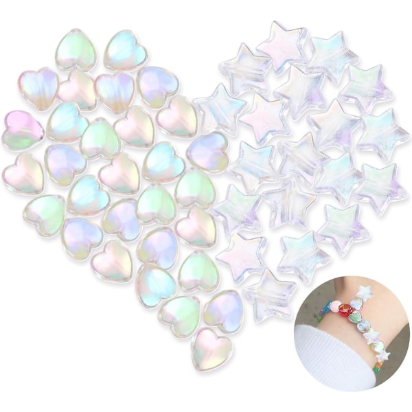 500 st Acrylic Star Beads: Mångsidig smyckestillverkning