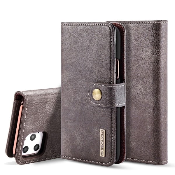 iPhone 11 Pro - DG.MING - Pung Etui/Magnetisk Skal - Grå Grey Grå