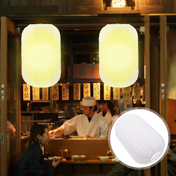 2 stk. Japanske Sammenleggbare Lanterner Enkel Design Lanterner for Hjem Restaurant Dekor
