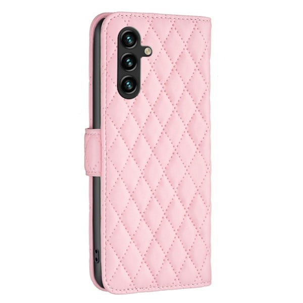 Samsung Galaxy A55 5G Fodral Diamant Läder Rosa