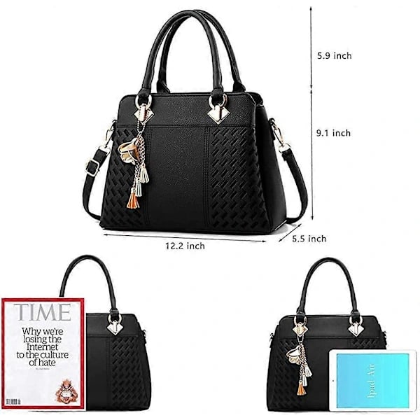 [PL】Damhandväskor och väskor Dam Designer Satchel Tote Väska Axelväskor