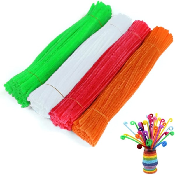 White Pipe Cleaners Craft, Pipe Cleaners Chenille Stamms, Pipe Cle