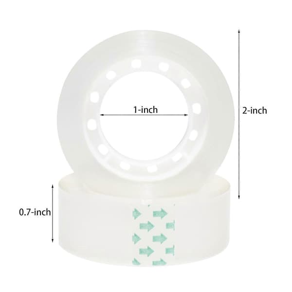 Transparent Klar Teip Refill, Robust og for Kontor- og Skolebruk