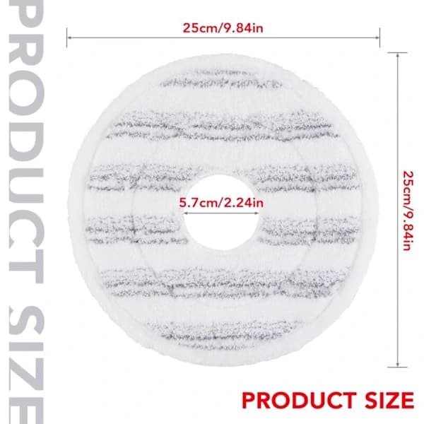 Mikrofiber Spin Mopp Refill, 3-pakning Vaskbare og Gjenbrukbare Moppehode Erstatninger