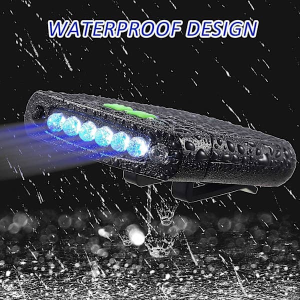 2 stk. LED-klemmer for caps, USB-oppladbare capslamper C[PL]