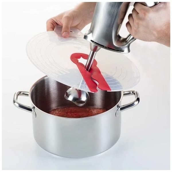 Whisk Shield, Plastic Whisk, Leak-Proof and Splash-Proof Lid Compatible with Whisk