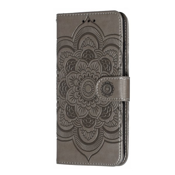 iPhone 7/8 Plus - Mandala Pung Etui - Grå grå