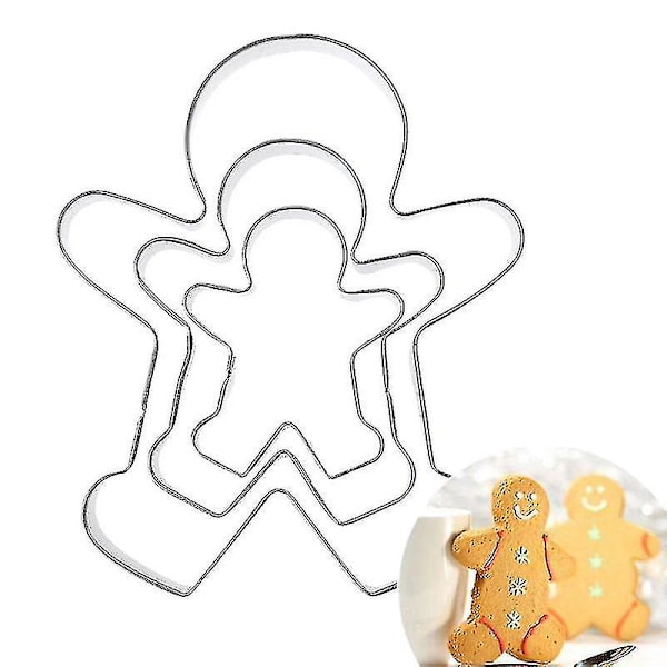3-pack Pepparkaksgubbe Pojke Flicka Marsipan Bakset