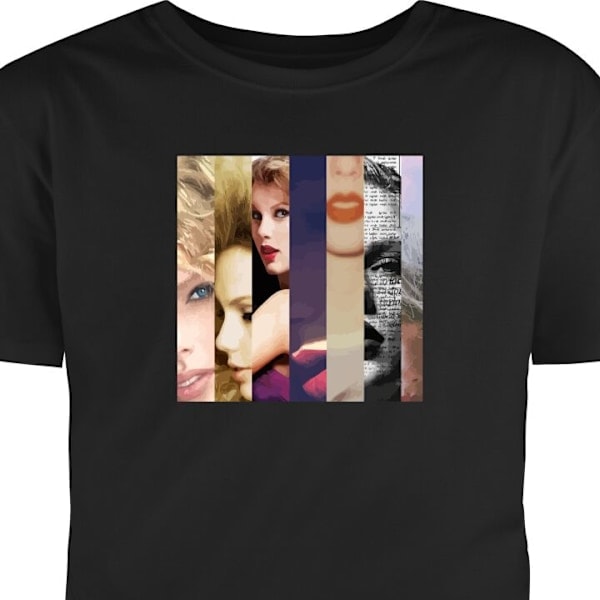 T-shirt för Vuxna | Klassisk Vuxen-T-shirt Taylor Swift svart XXL