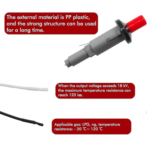{PL}Piezo-tændingssæt til 7510, E-210, 500/700, E-310/e-320, Sølv B/c, B/c