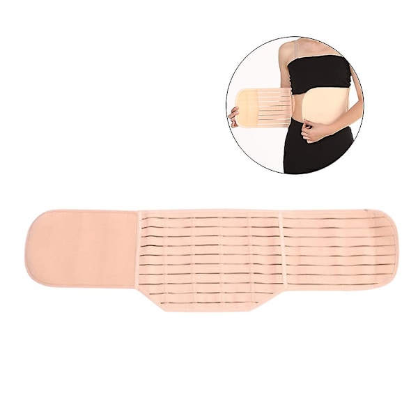 Taljetrimmer Bælte Postpartum Postnatal Genopretningsstøtte Girdle Bælte Abdominal Binder til Kvinder - Størrelse M (Hudfarve)