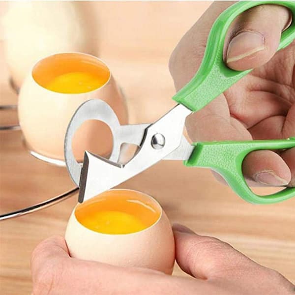 2 stk. vaktelsakser, eggesakser i rustfritt stål, vaktel egg[PL]