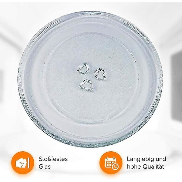 Platespillerplate for mikrobølgeovn 24,5 cm Mikrobølgeovn plate Glassplatespiller R