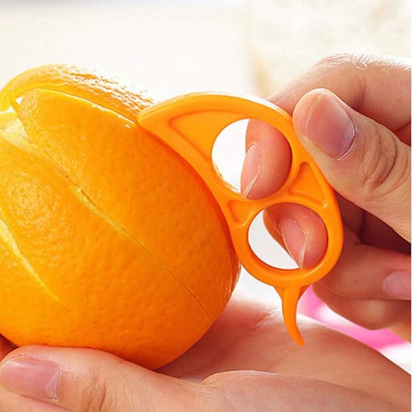 4 stk Appelsinåpner Skreller Kutter Plastkutter Sitron Citrus Skall[PL]