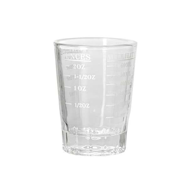 Espresso Shot Glas Mätkopp VIT 60ML 60ML vit