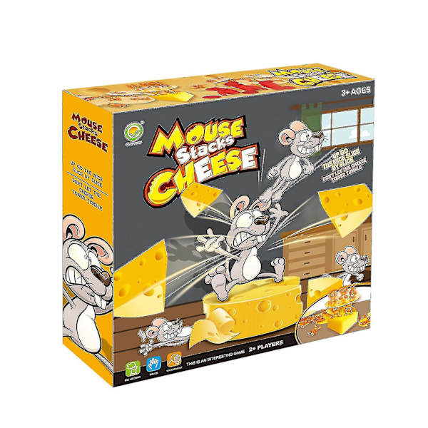 Mouse Stacks Cheese Tower Toy Set Balansspel Roligt Balansering Tumble Game Fantastisk familjekul leksak