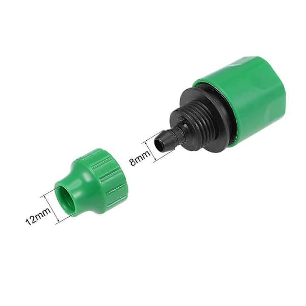 {PL}Snabbkoppling Slangadapter Koppling 8mm Innerdiameter Slangrör för Trädgårdsbevattningssystem 5-pack