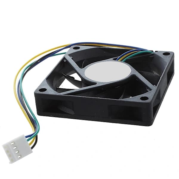 70x70x15mm 12V 4-benet PWM PC-computerkabinet CPU-køler køleblæser sort