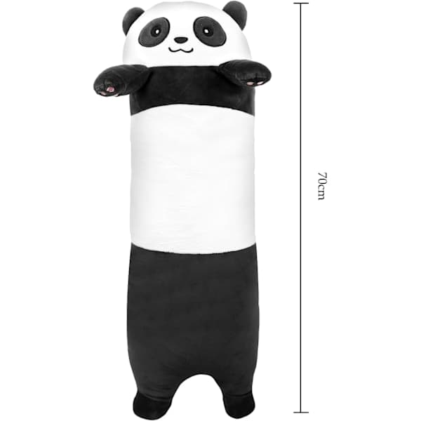 Superblød Plys Panda Kat Pude til Sidesovere 70cm