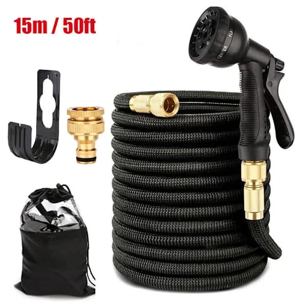 {PL} Garden Hose with Multi-Functional Spray Nozzle, Easy Storage Solution for Your Garden (5-30M)