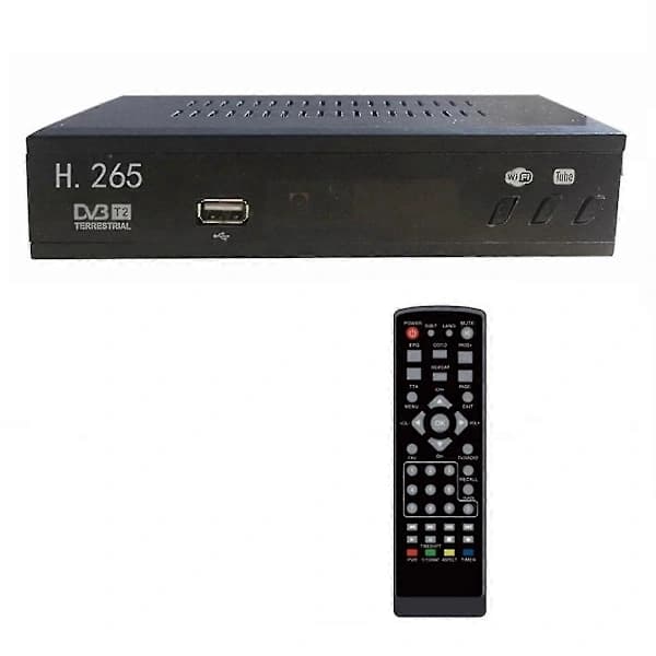 DVB T2 HEVC 265 Digital TV-mottaker DVB-T2 265 1080P HD-dekoder USB Terrestrisk TV-mottaker EPG Set To