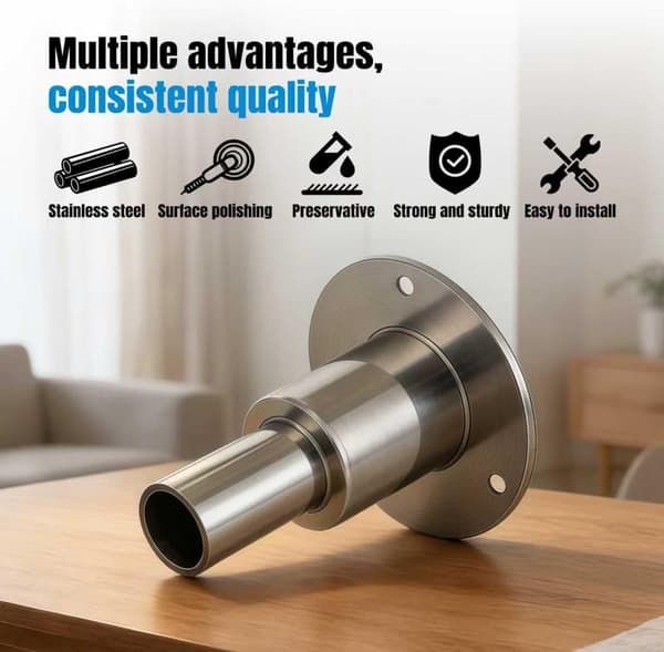 Udstødning gennemføring - Rustfrit Stål 316 - 24 mm - dieselvarmer