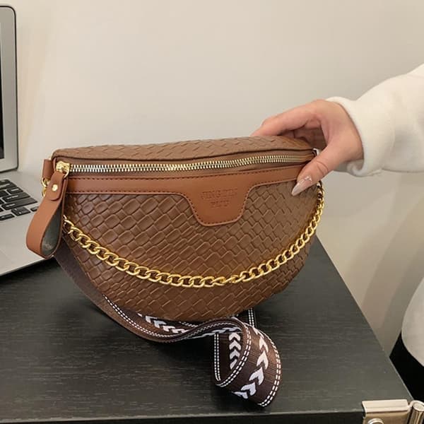 Damkedja Fanny Pack Midjeväska VIT