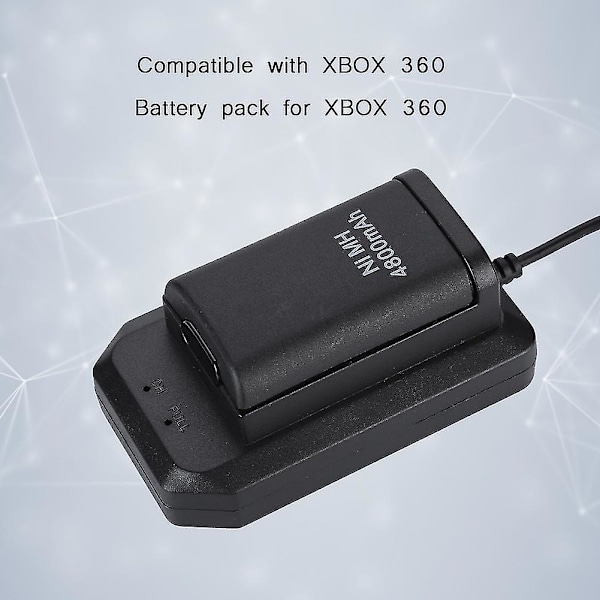 Laddningsbart Batteripaket för Xbox 360 4800mah Ersättningsbatteripaket för Xbox 360