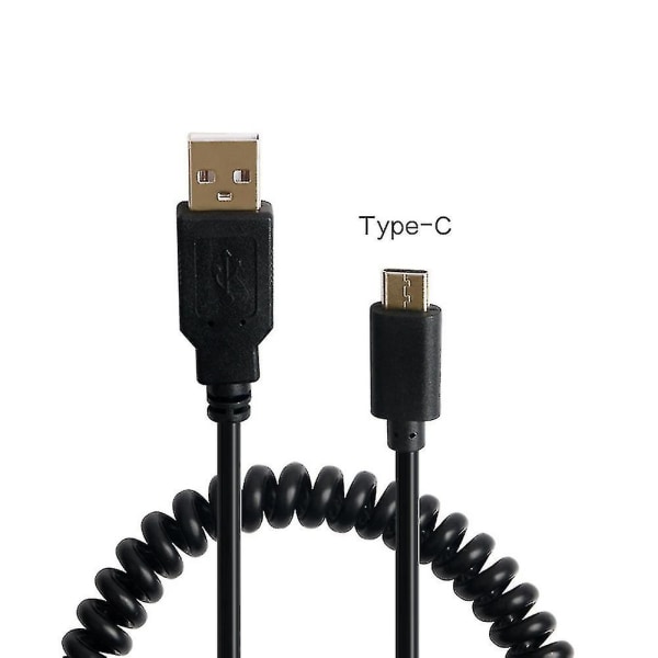 Spiralformad kabel typ C-kabel mekaniskt tangentbord Gh60 Usb C-kabel typ C Usb-port för Poker 2 Gh60 Keyb