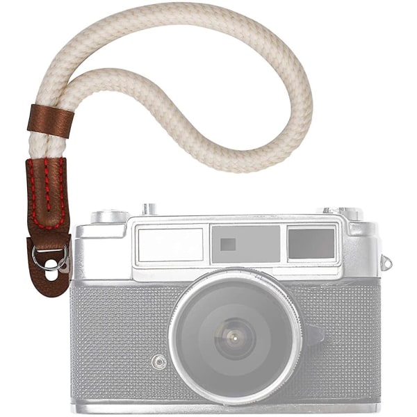 Kamerarem. Handgjord handledsrem. Handledsrem i bomullsbälte för Leica Digital