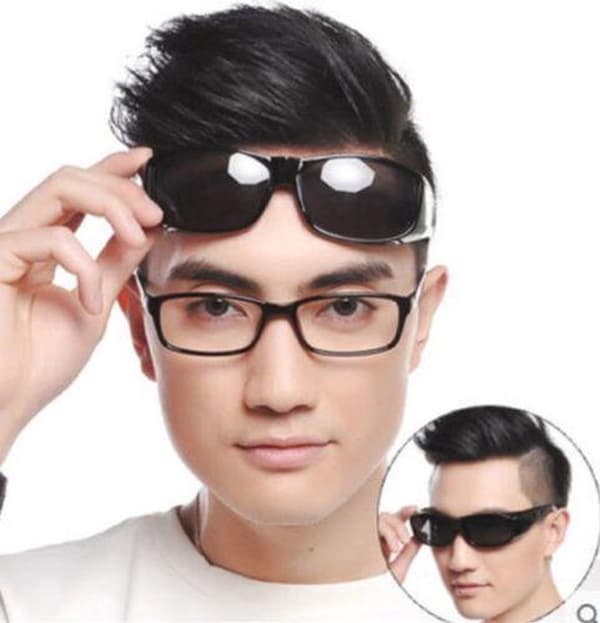 Clip-on aurinkolasit - musta