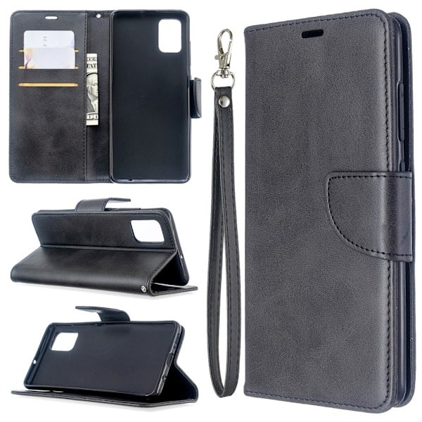Samsung Galaxy A51 - Pung Etui - Sort Black Sort