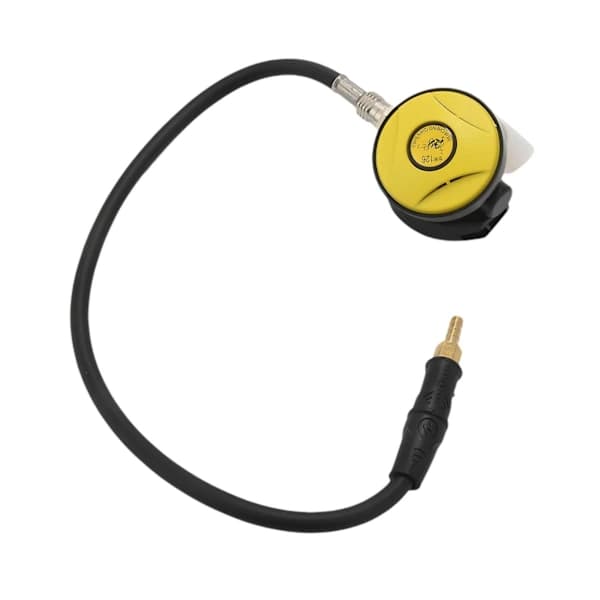 {PL}Scuba Diving Snorkel Tube Snorkelutrustning Tryckreducer Dykregulator Vatten Under Seconda gul