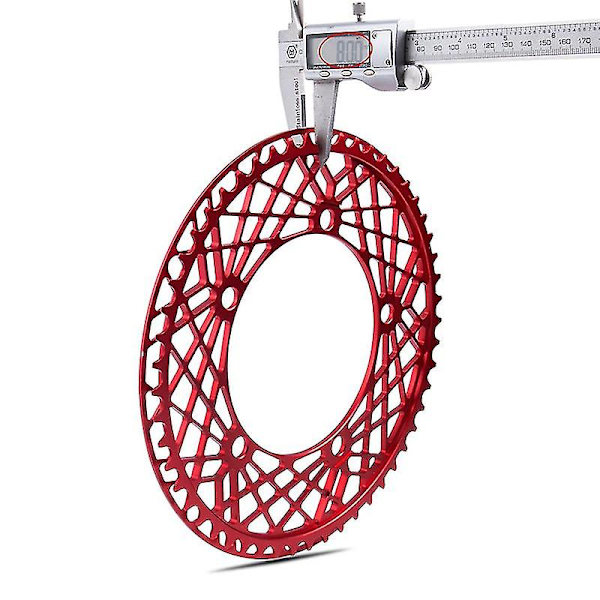 Polkupyörän eturatas 53T BCD 130mm Yksivaihteinen polkupyörän eturatas useimpiin polkupyöriin Maantiepyörä Taittopyörä Musta