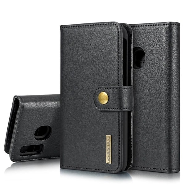 Samsung Galaxy A40 - DG.MING 2in1 Magnet Etui - Sort Black Sort