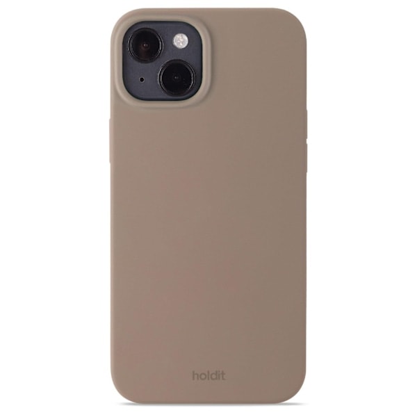 holdit iPhone 15 Plus Mobilskal Silikone Mocha Brown