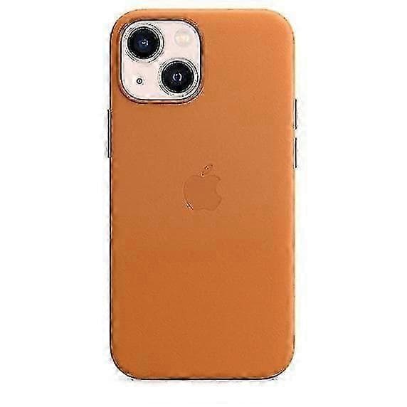 iPhone 13 Mini Leather Case with MagSafe - Premium Soft Leather Back, Protective Phone Cover, Slim Fit