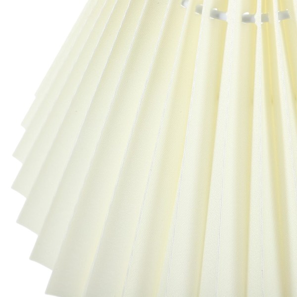 DIY Lampskärm Plisserad Lampöverdrag Vardagsrum Sovrum Tyg Lamp Skydd