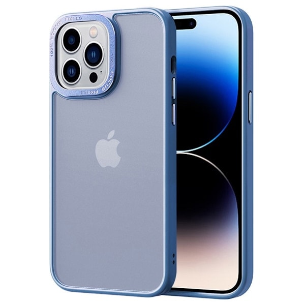 iPhone 14 Pro Skal Classic Hybrid Matt Babyblå