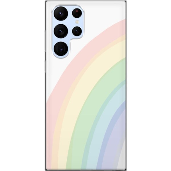 Samsung Galaxy S22 Ultra 5G Transparent Skal Regnbåge