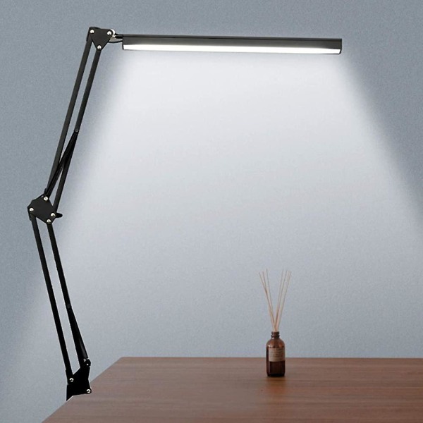 Led Clamp bordslampa, 10w bordslampa med klämma, dimning och justerbar färg