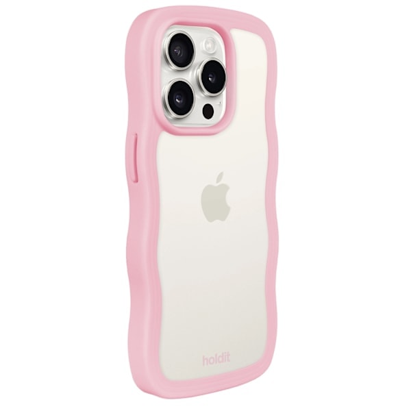 holdit iPhone 14 Pro Max Skal Vågig Rosa Transparent