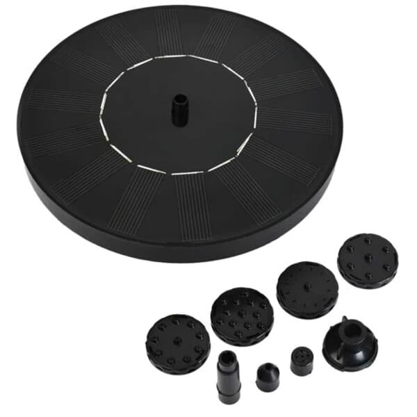 Stor solfontän med batterier och belysning 16cm_qq