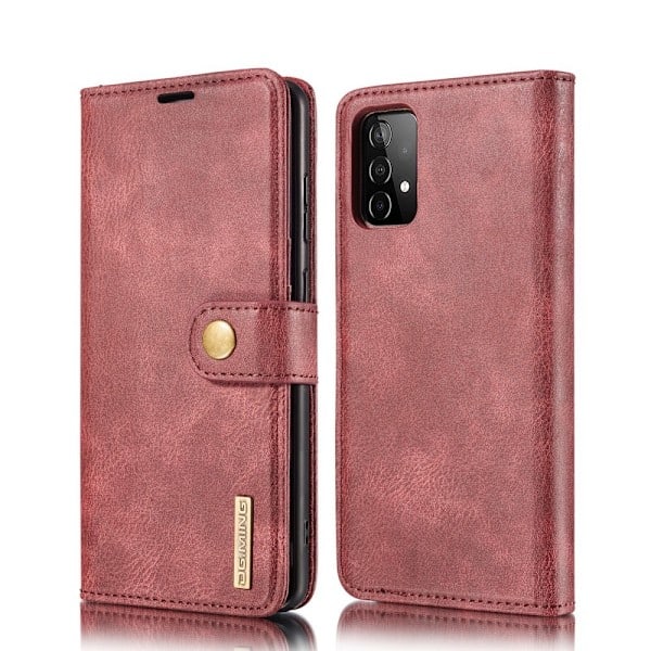 Samsung Galaxy A52 / A52s - DG.MING 2in1 Magneettikotelo - Viininpunainen