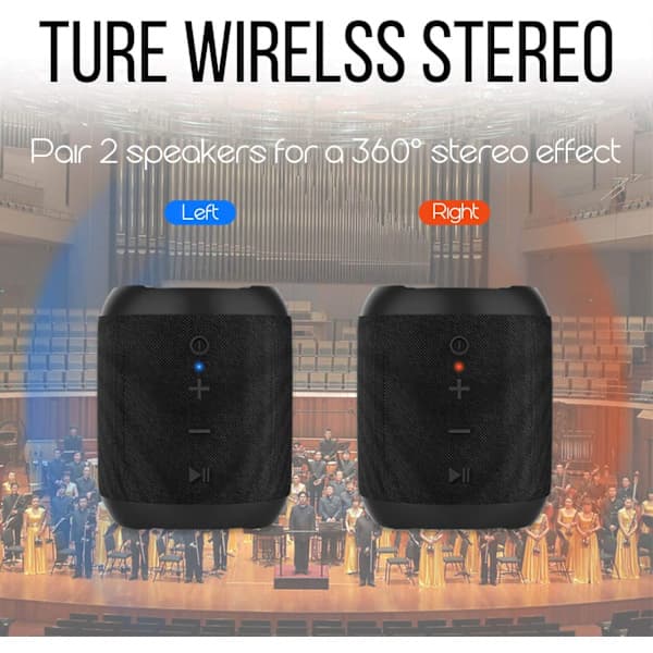 Bærbar Bluetooth-høyttaler, 20W Vanntett Bluetooth-høyttaler HD A[PL]