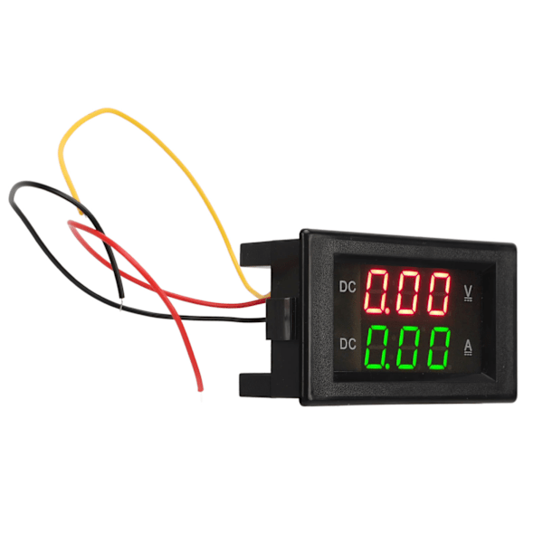2-i-1 Volt-Amperemeter 600V 20A Dobbelt Digital LED Amperemeter Voltmeter til Bil Motorcykel