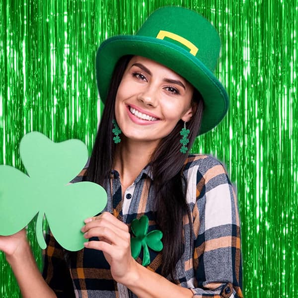 St. Patricks dag øredobber Shamrock øredobber