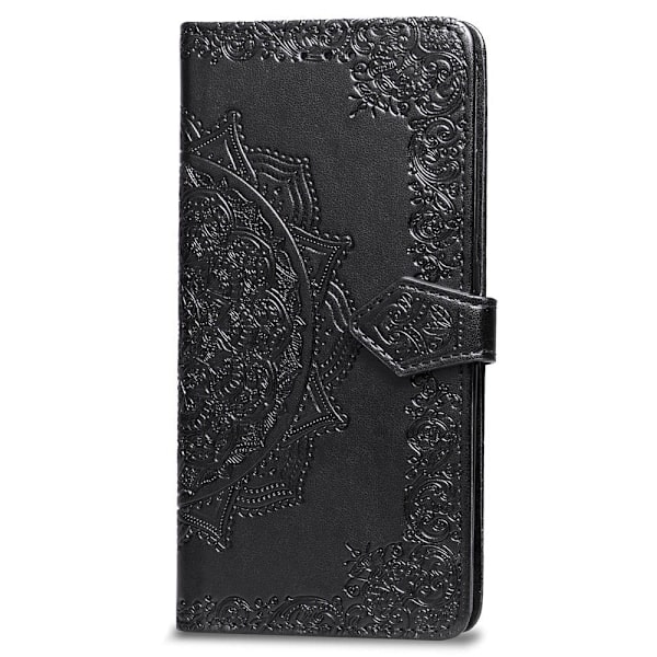 iPhone 7/8/SE (2020/2022) - Mandala Læder Etui - Sort Black Sort