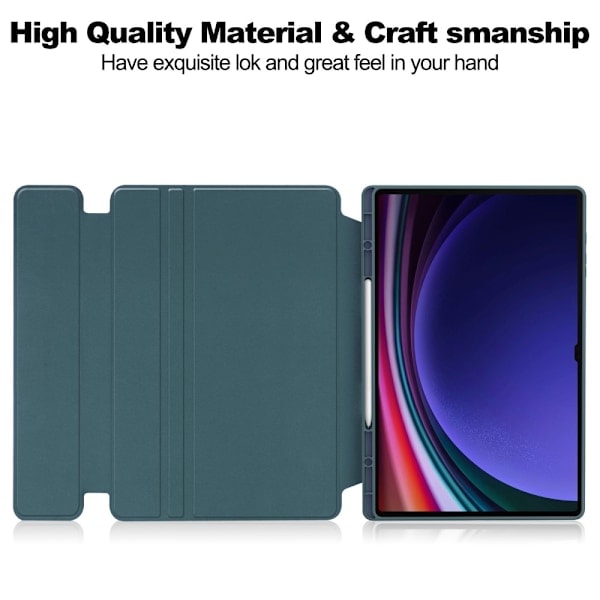 Samsung Galaxy Tab S10 Ultra Kotelo 360° Kierto Vihreä