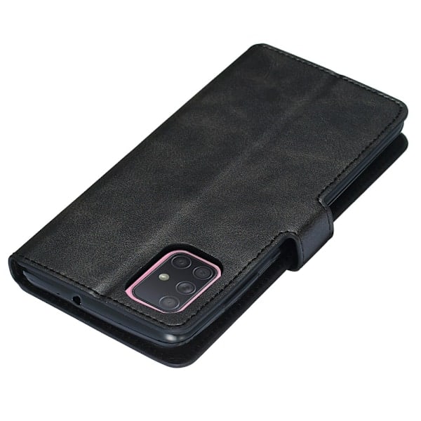 Samsung Galaxy A71 - Pung Etui - Sort Black Sort